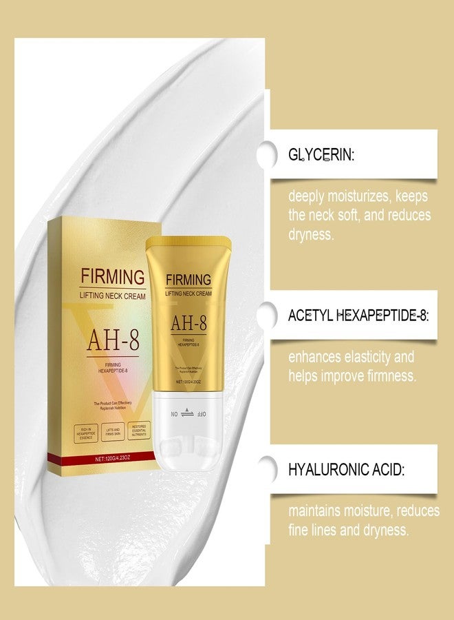 Grospe Ah-8 Firming Lifting Neck Cream for Crepey Skin Body Care Comfort，Neck Care Roller Cream，Neck Skin Care Hydrating Moisturizing Cream，Firms and lifts sagging skin，Suitable for All Skin Types，4.23 FL OZ - Image 3